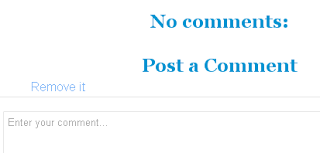 How to Remove comment box in blogger