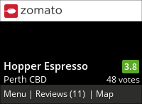 Testing out Cupflick, a NEW Perth coffee app & Hopper Espresso Hopper Espresso Menu, Reviews, Photos, Location and Info - Zomato