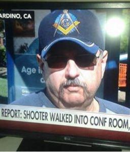 San Bernardino shooter in Masonic hat