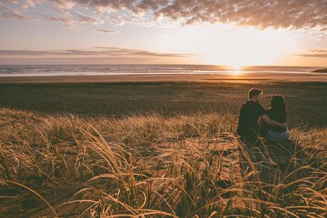 A Romantic Sunset Engagement Captured by Keryn