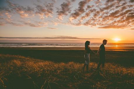 A Romantic Sunset Engagement Captured by Keryn