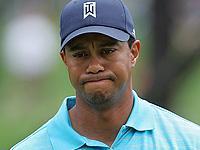 Tiger Woods sad