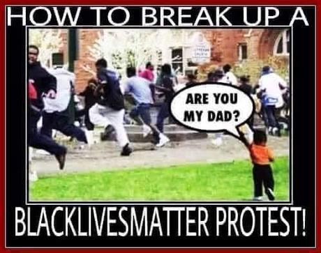 how to break up #BlackLivesMatter protest