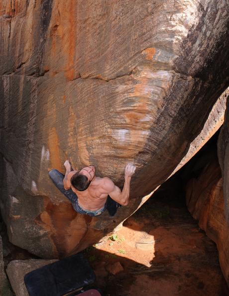 Steve Bradsaw on Barracude 8a - Dylan Wyer