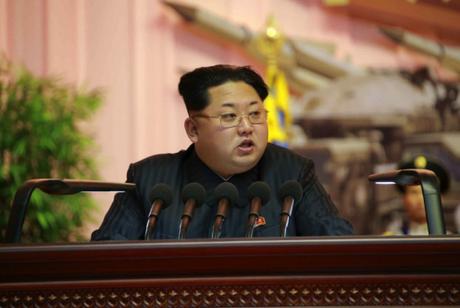 Kim Jong Un addresses the fourth conference of KPA Artillery personnel in Pyongyang on December 3, 2015 (Photo: Rodong Sinmun).