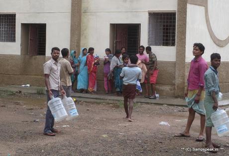 rain relents .... SYMA continues relief work at rain affected places - day 4