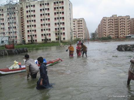 rain relents .... SYMA continues relief work at rain affected places - day 4