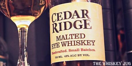 Cedar Ridge Malted Rye Whiskey Review Cedar Ridge Malted Rye Whiskey Label