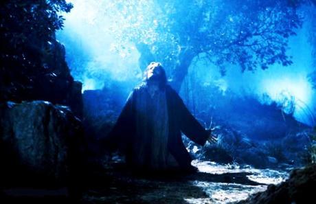 Jesus prays in Garden of Gethsemane