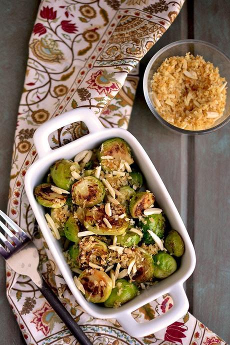 Seared Brussels Sprouts with Almonds