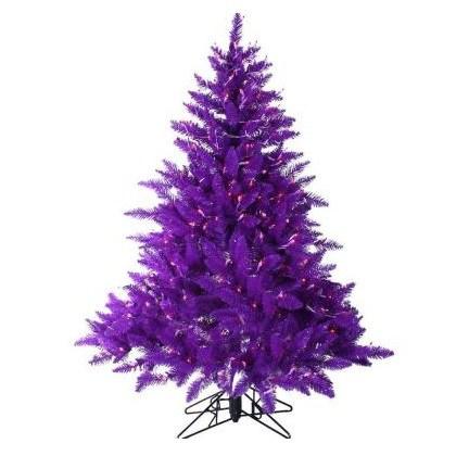 Purple Coloured Christmas Tree