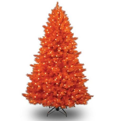 Orange Coloured Christmas Tree