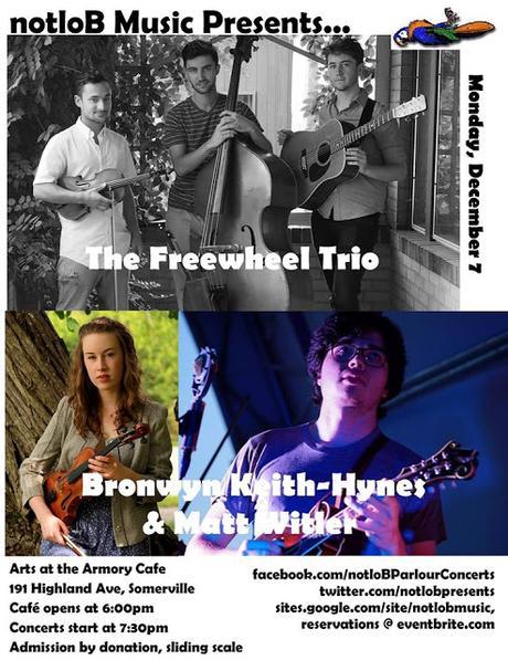The Freewheel Trio & Bronwyn Keith-Hynes and Matt Witler, 12/7 @ Arts at the Armory