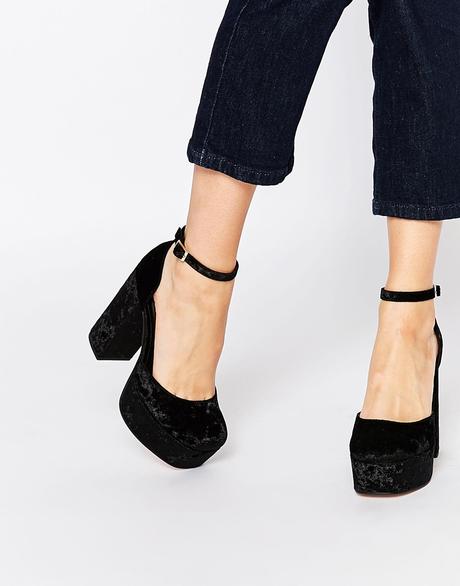 Asos Pablo heels in black velvet