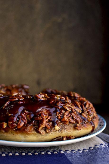 Overnight Sticky Pecan Wedges