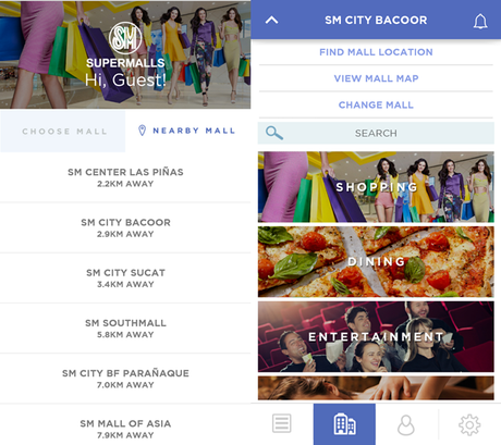 SM Supermalls Mobile App. An Instant Shopping Access Through Your Phone