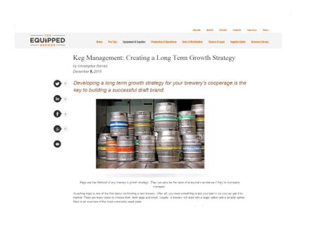 Keg Management Equipped Brewer