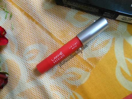 Lakme Absolute Lip Pout Matte Tint - Raving Red : Review, Swatch, Look
