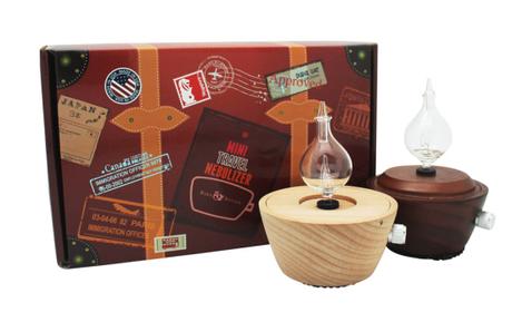 Mt. Sapola Mini Travel Nebulizer in Wood & Dark Mahogany, $159.90 each - resized