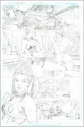 Poison Ivy: Cycle of Life and Death #1 splash page 10 pencils by Clay Mann