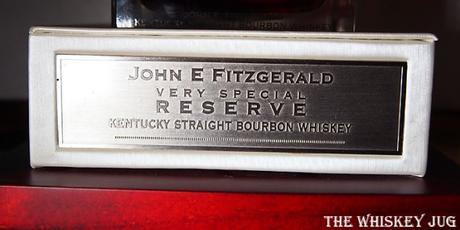 John E Fitzgerald Very Special Reserve Label