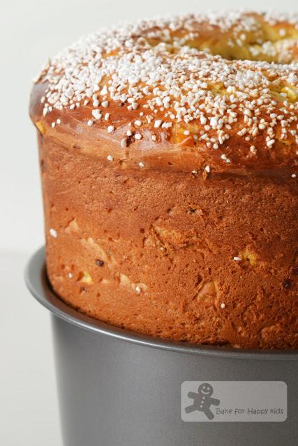 Saffron Panettone with Pearl Sugar Topping (all baked within a day)