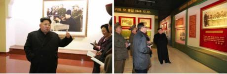 Kim Jong Un tours the museum at Phyongchon Revolutionary Site in Pyongyang (Photo: Rodong  Sinmun).