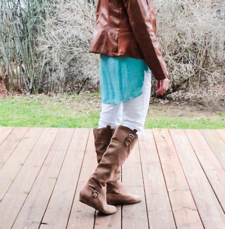 Mint Tunic & Moto Jacket