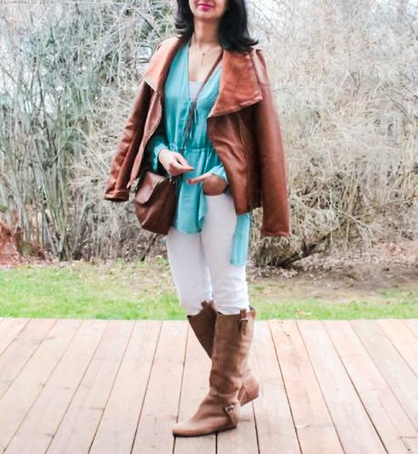 Mint Tunic & Moto Jacket