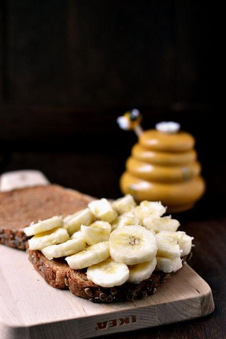 Banana and Peanut Butter Sandwich