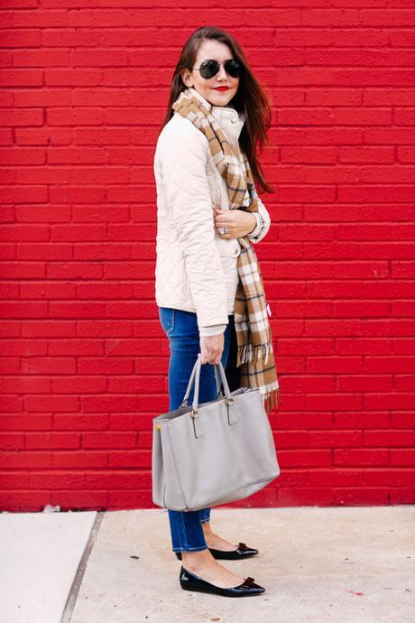 Amy Havins of Dallas Wardrobe wears a J.Crew quilted jacket.