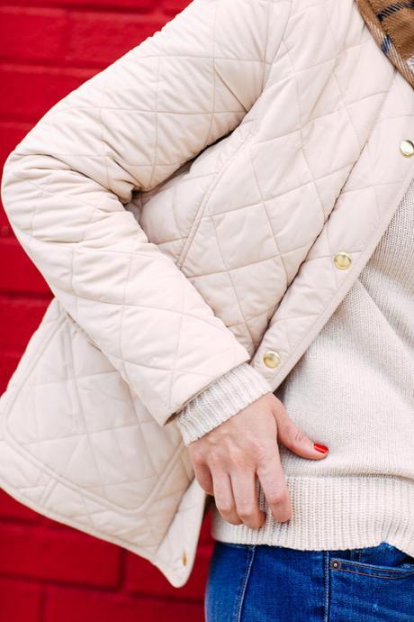 Quilted Jacket Amy Havins of Dallas Wardrobe wears a J.Crew quilted jacket.