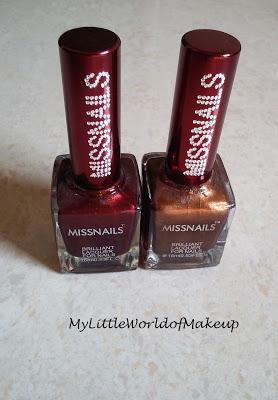 MISSNAILS Nail Polish in MN25 & MN26  Review  & Swatches