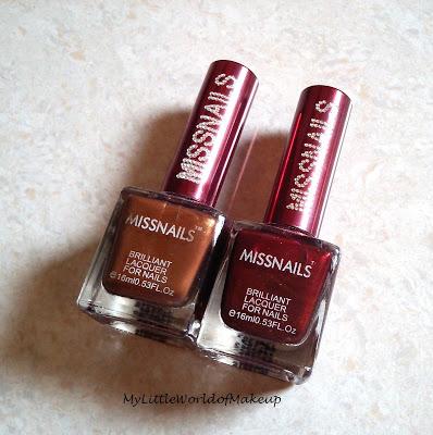 MISSNAILS Nail Polish in MN25 & MN26  Review  & Swatches