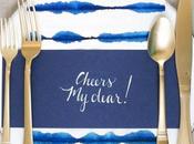 Hand Lettered Menus Watercolor Napkins Make Collective