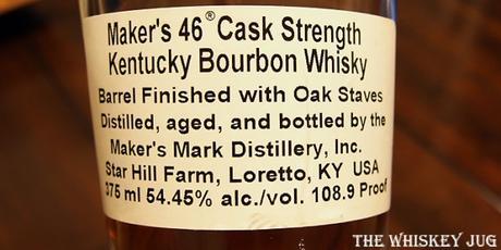 Maker's Mark 46 Cask Strength Label