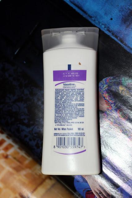 Vaseline Intnsive CareAdvanced Repair Lightly Scented Body Lotion (Review and Product Pictures)