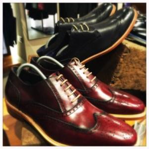 Cherry brogues Christmas shopping Silverburn Glasgow men's 