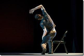 Hubbard Street dancer Andrew Murdock in Waxing Moon, choreographed by Robyn Mineko Williams. (photo credit: Todd Rosenberg)