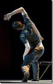 Hubbard Street dancer Andrew Murdock in Waxing Moon, choreographed by Robyn Mineko Williams. (photo credit: Todd Rosenberg)