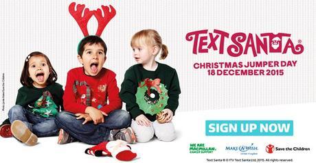 save the children fund itv text santa christmas j mper 