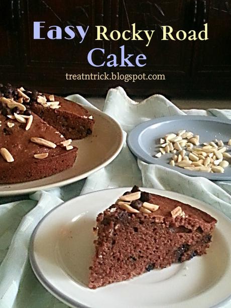EASY ROCKY ROAD CAKE