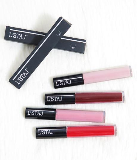 L'STAJ liquid lady collection matte lipsticks lip colours lady lovely seductive lavish sassy review swatches 1