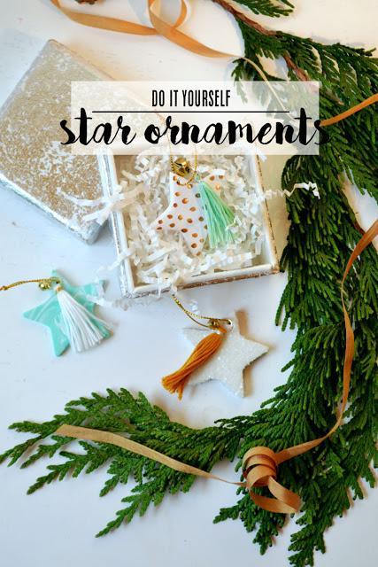 DIY: Tasseled Star Ornaments