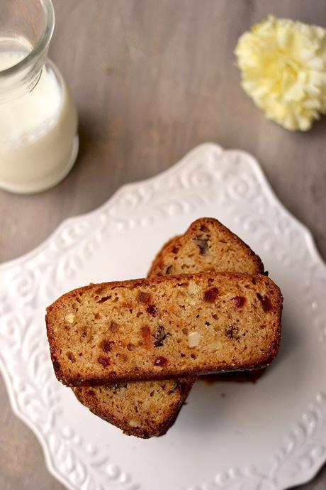 Fruit & Nut Cake without Eggs