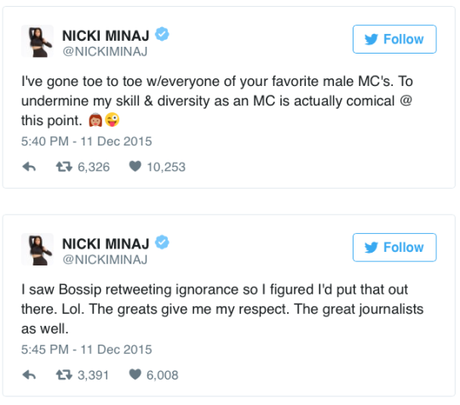Nicki Minaj Claps Back To Bossip’s Sexiest Commet