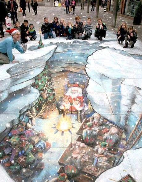 Top 10 Amazing Examples of Christmas Street Art