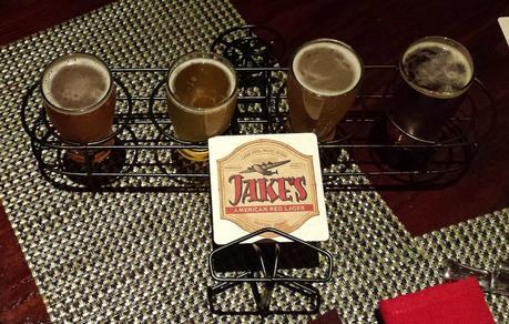 A Craft Beer Flight at Jake’s American Bar