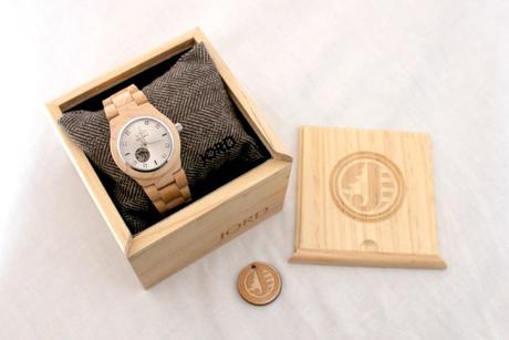 jord watch review cora maple & silver