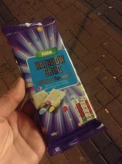 Asda Rainbow Choc White Chocolate